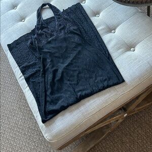 Cache Vintage by Alexia Admor French Design Group 80s Maxi Dress Size Small